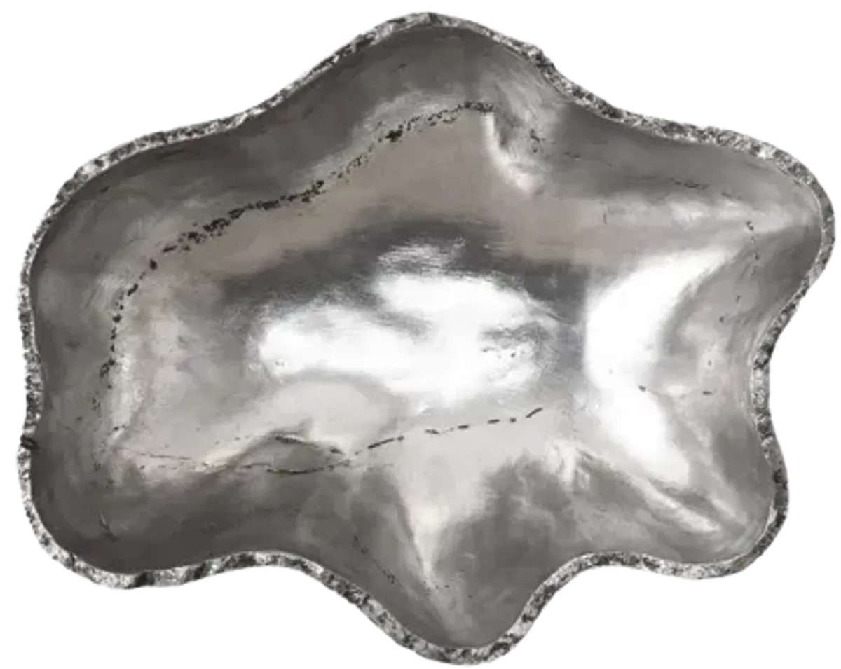 Cast Onyx Wall Bowl, Silver, SM