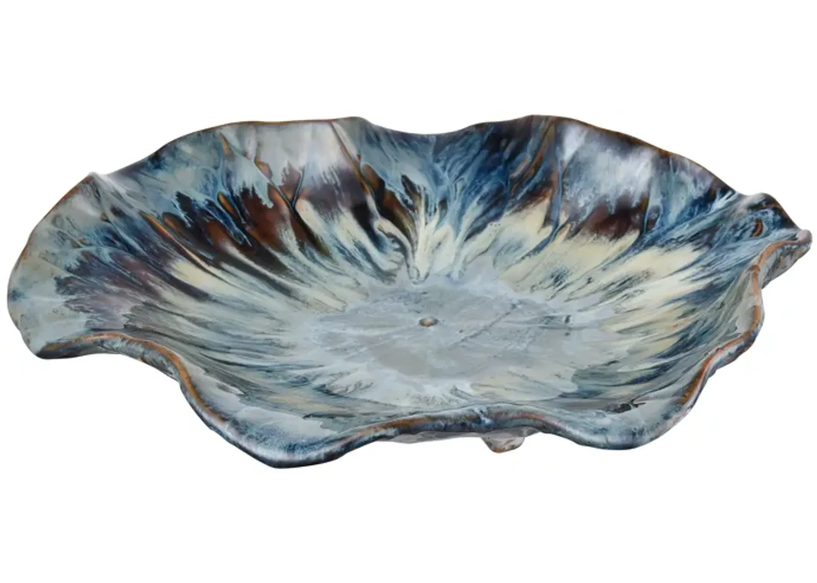 Mulry Charger - Prussian Blue Glazed