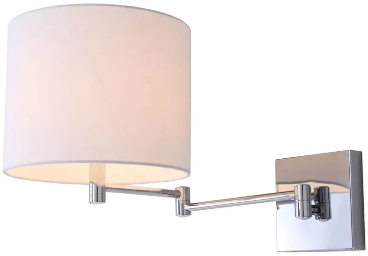 Lillian Chrome 12-Inch H Wall Sconce - Set of 2