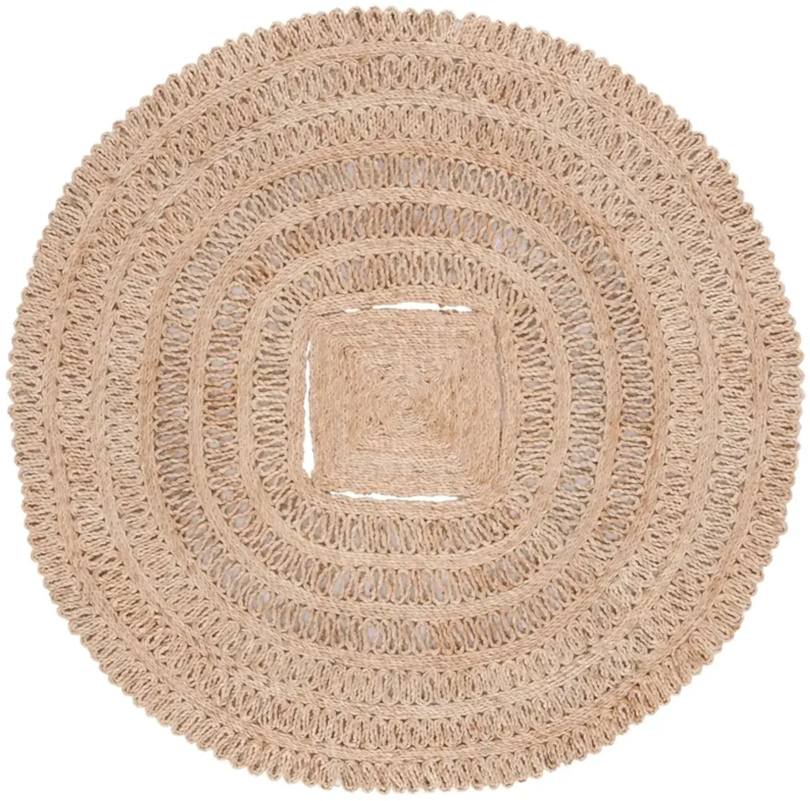 NATURAL FIBER 245 NATURAL 6' x 6' Round Round Rug