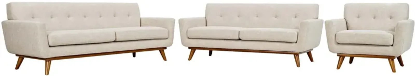 Engage Sofa Loveseat and Armchair Set of 3