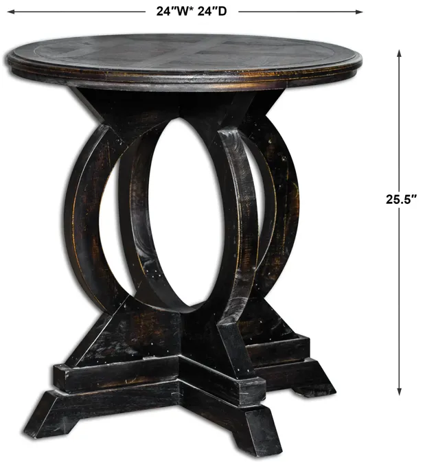 Maiva Black Side Table