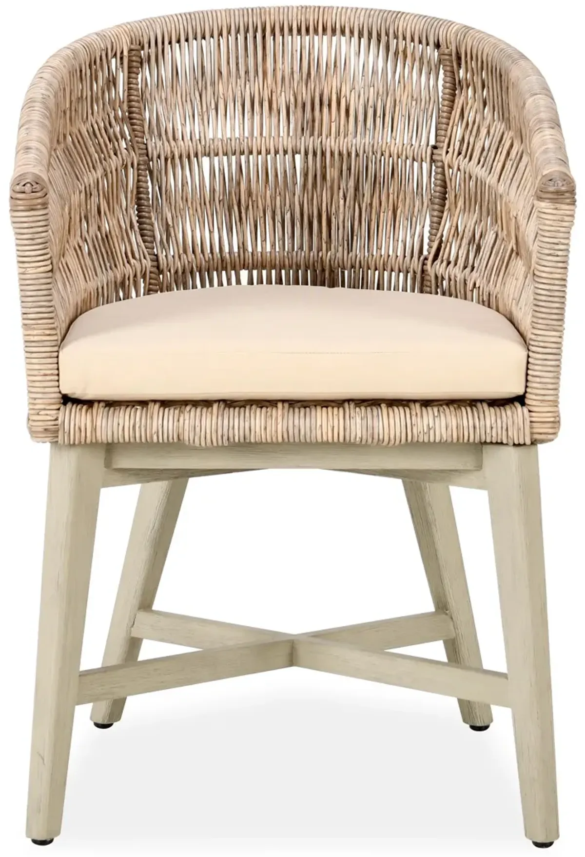 Collins Outdoor Solid Wood Dining Chair in Natural Tone