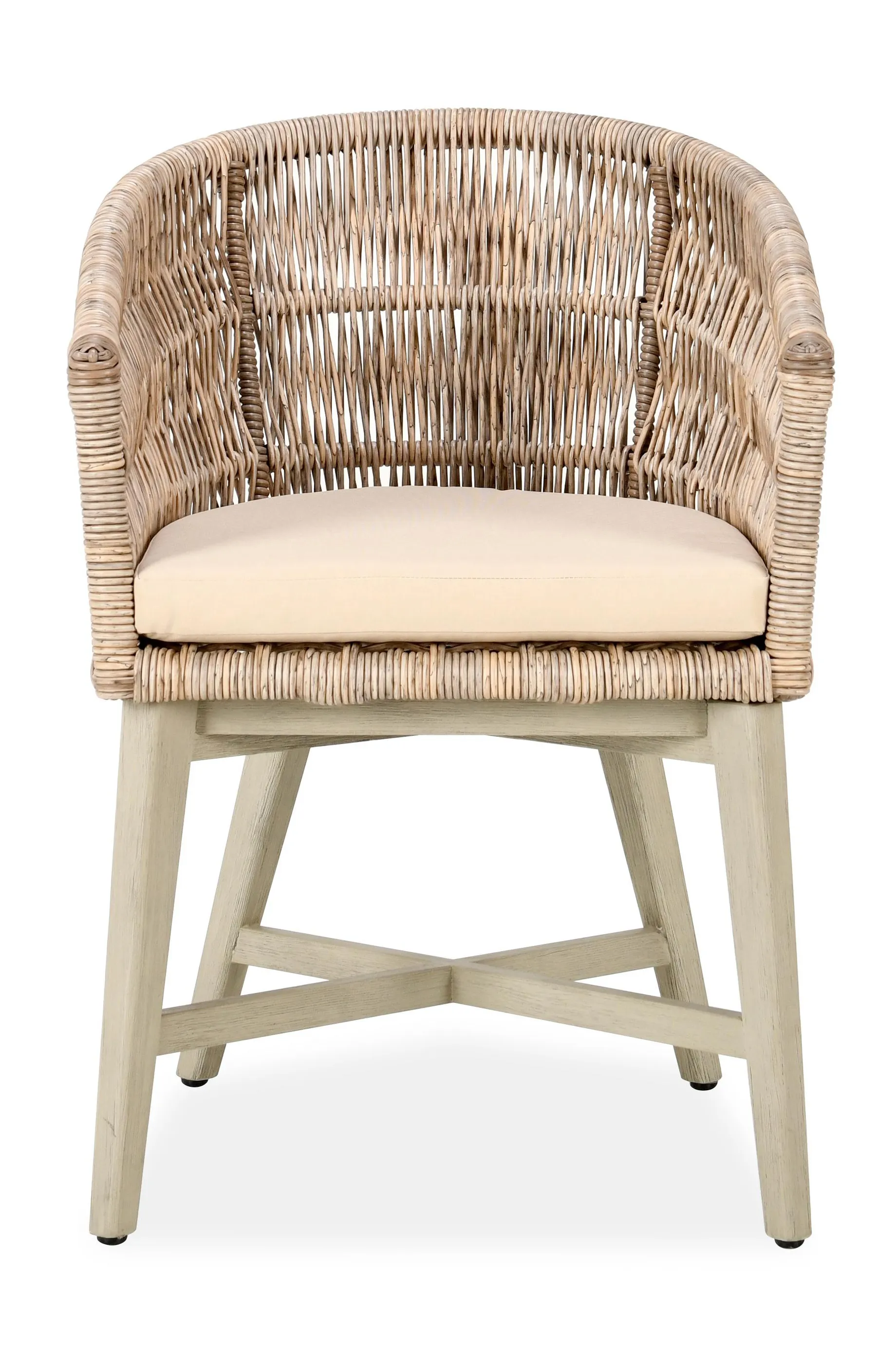 Collins Outdoor Solid Wood Dining Chair in Natural Tone