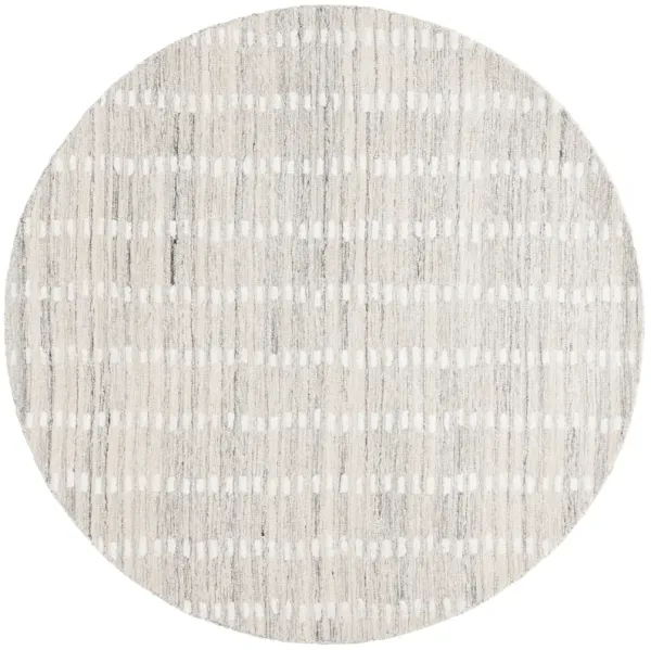 ABSTRACT Hand Tufted 6' x 6' Round area rug