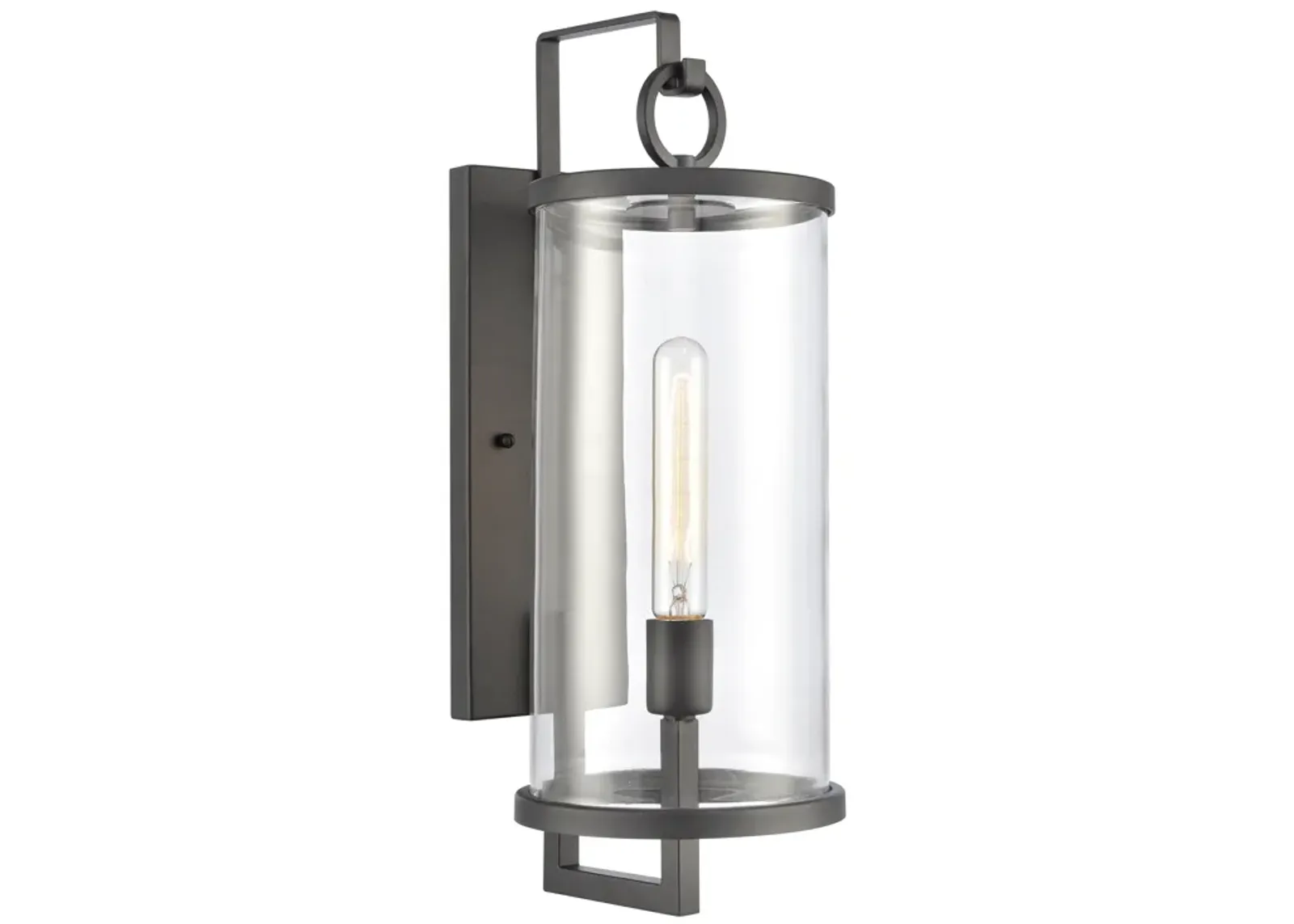 Hopkins 20.25'' High 1-Light Outdoor Sconce - Charcoal Black