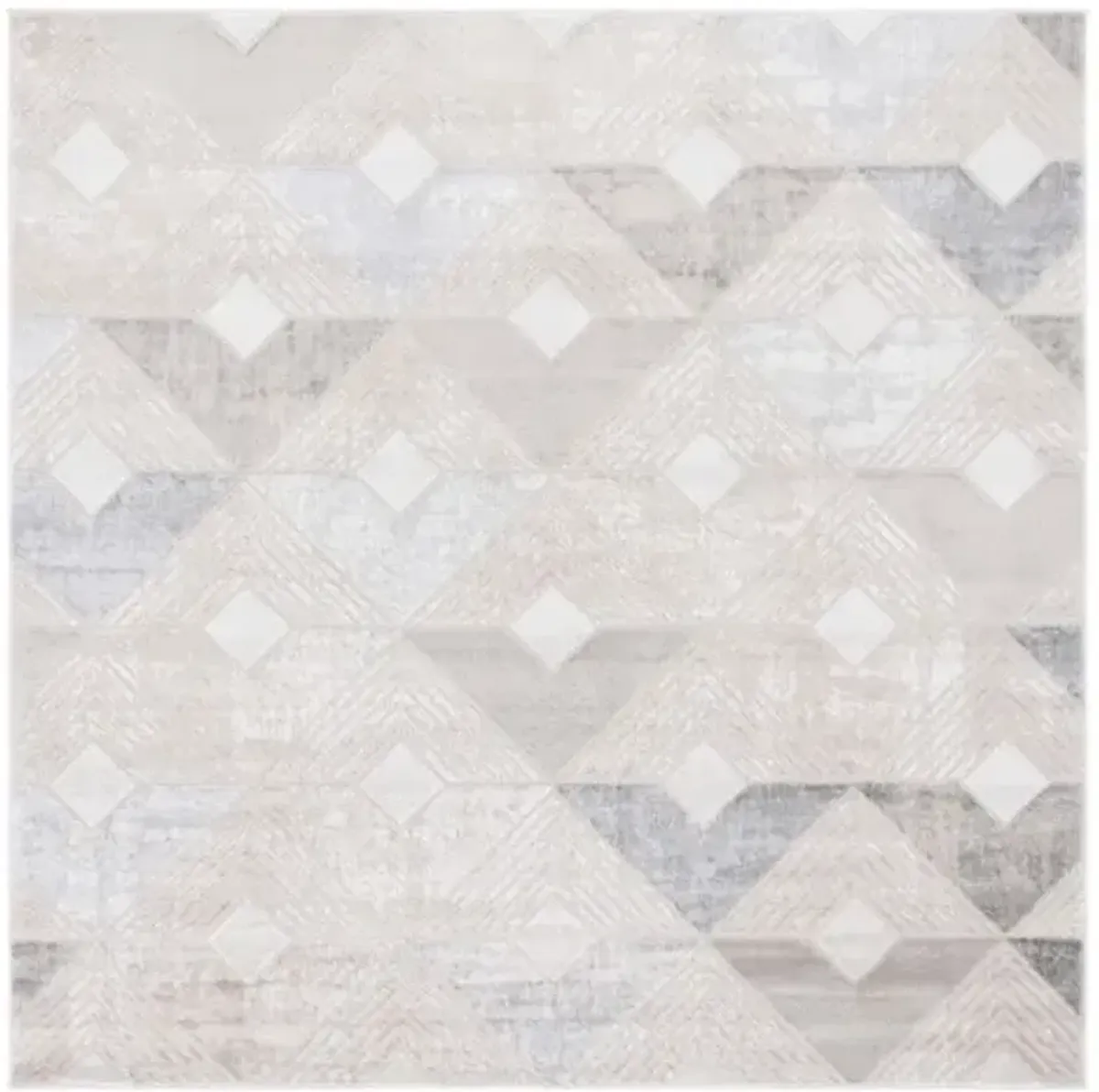 SAYLOR 101 Grey  6'-3' X 6'-3' Square Square Rug