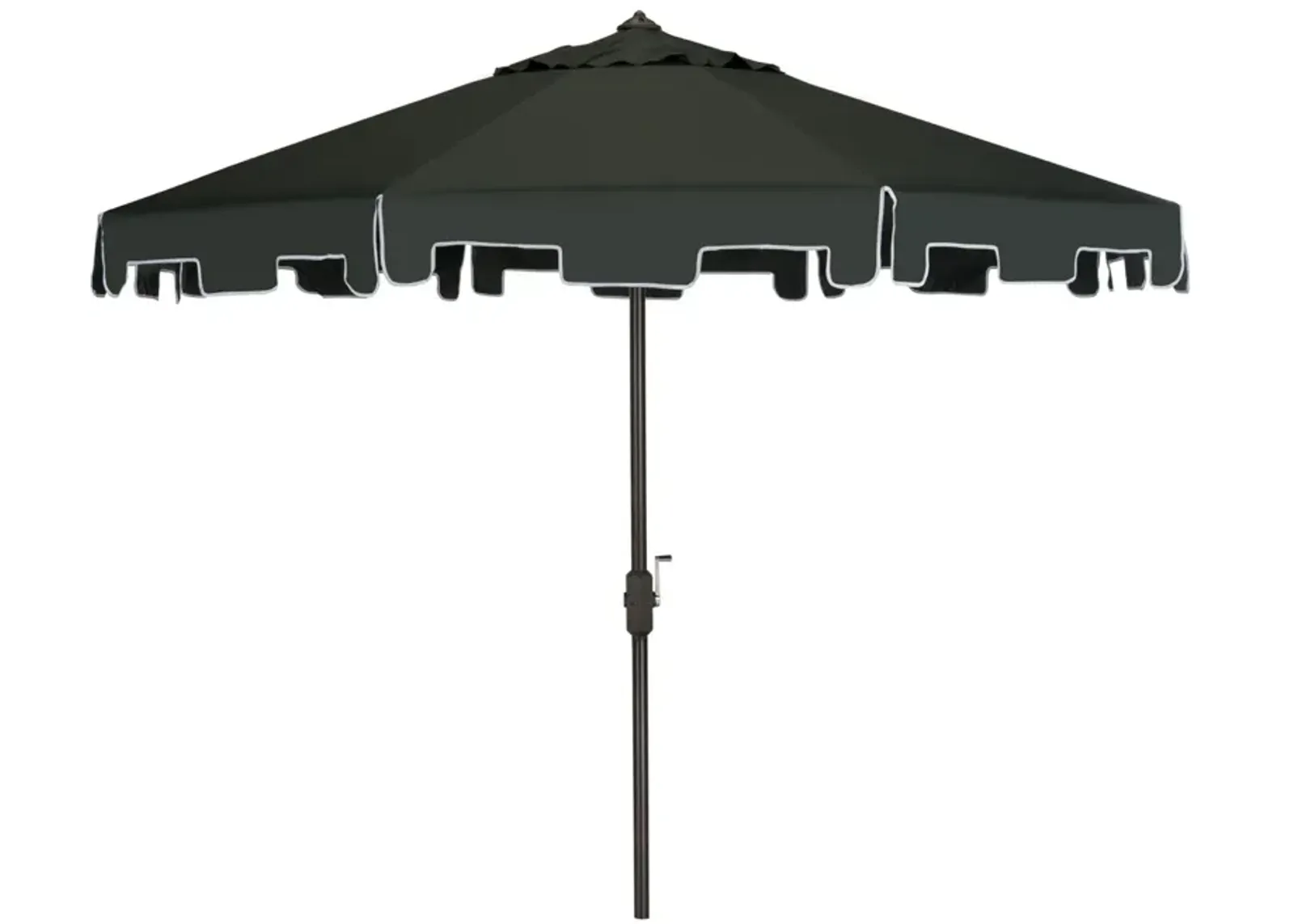 Uv Resistant Zimmerman 9 Ft Crank Market Push Button Tilt Umbrella with Flap