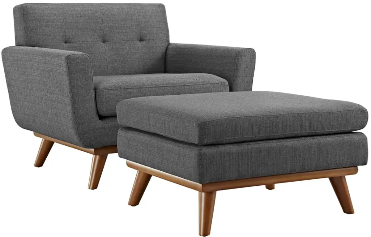 Engage 2 Piece Armchair and Ottoman