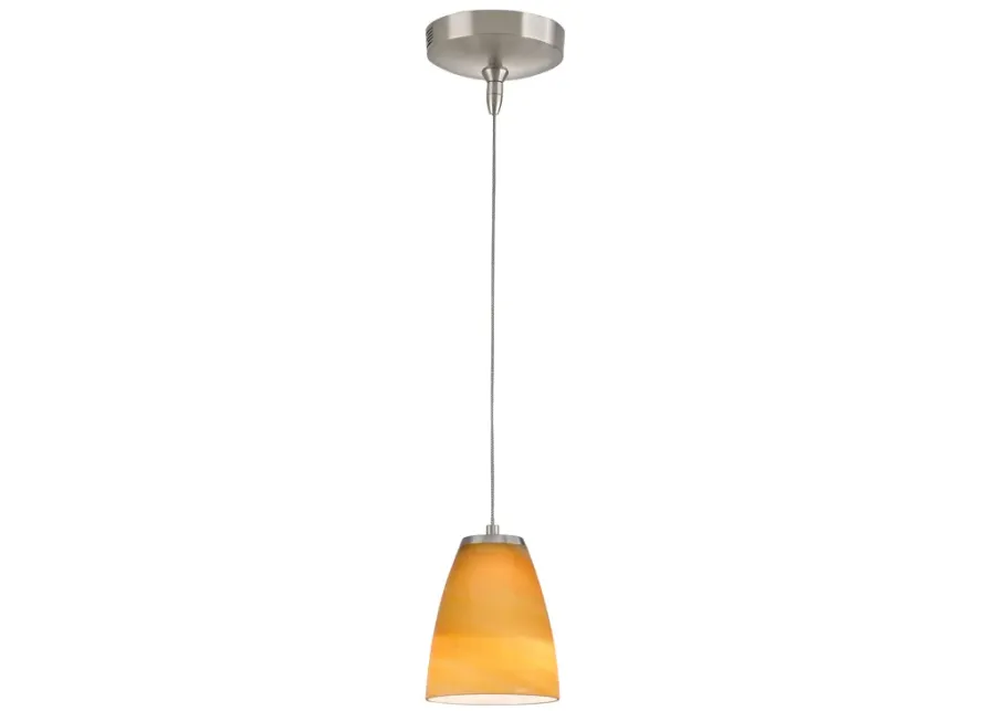 Low Voltage 5" Wide 1-Light Mini Pendant - Brushed Nickel