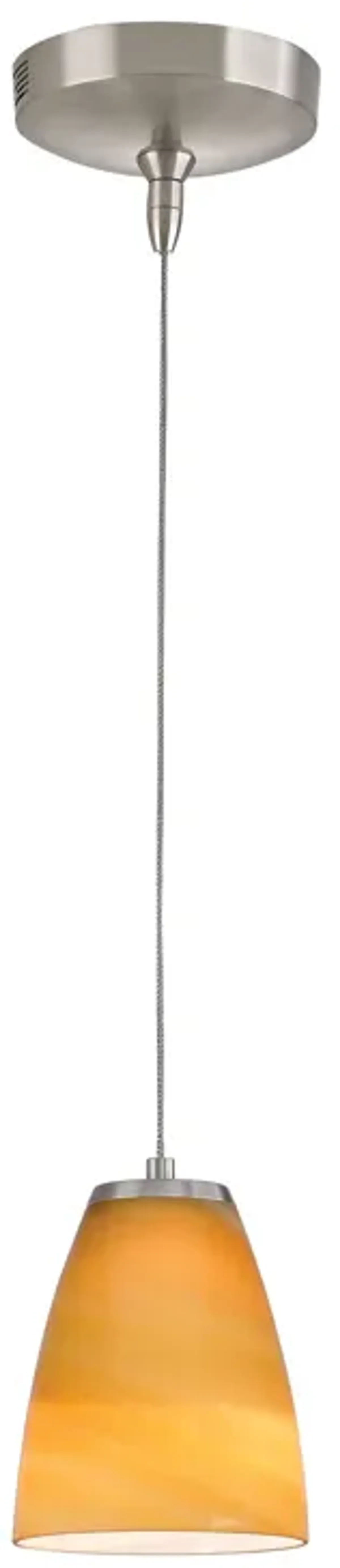 Low Voltage 5" Wide 1-Light Mini Pendant - Brushed Nickel