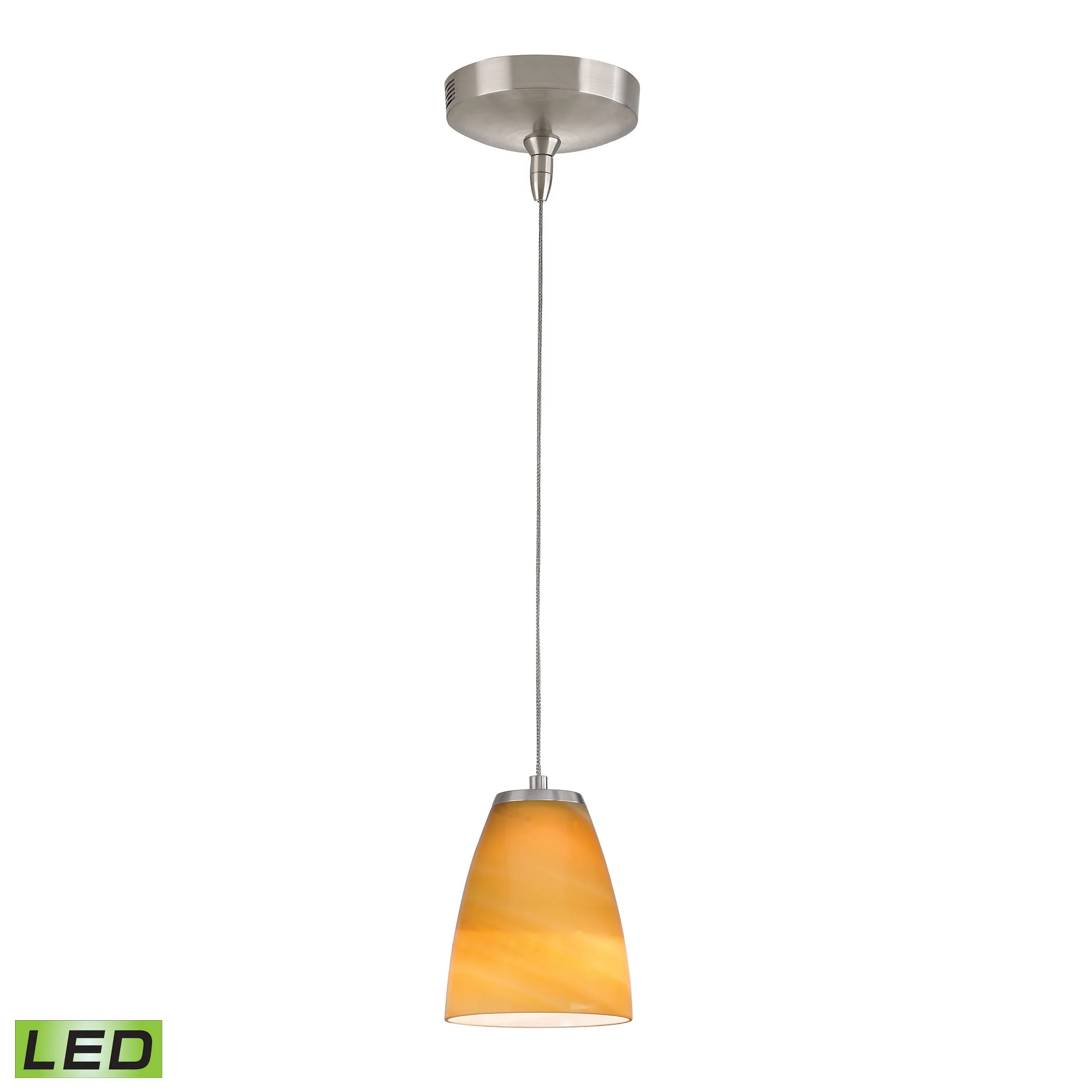 Low Voltage 5" Wide 1-Light Mini Pendant - Brushed Nickel