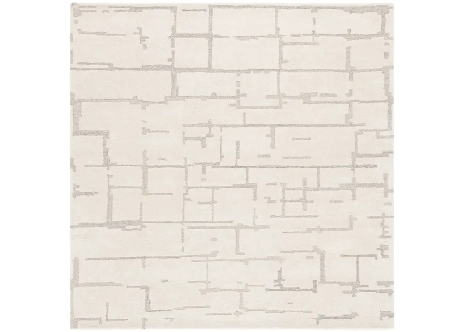 EBONY 405 IVORY  6' x 6' Square Square Rug