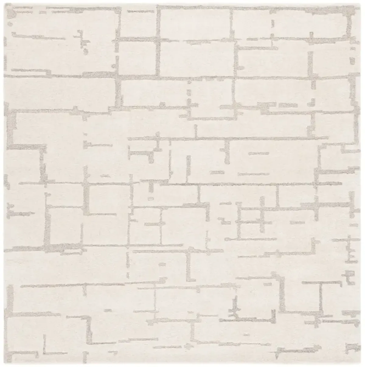 EBONY 405 IVORY  6' x 6' Square Square Rug