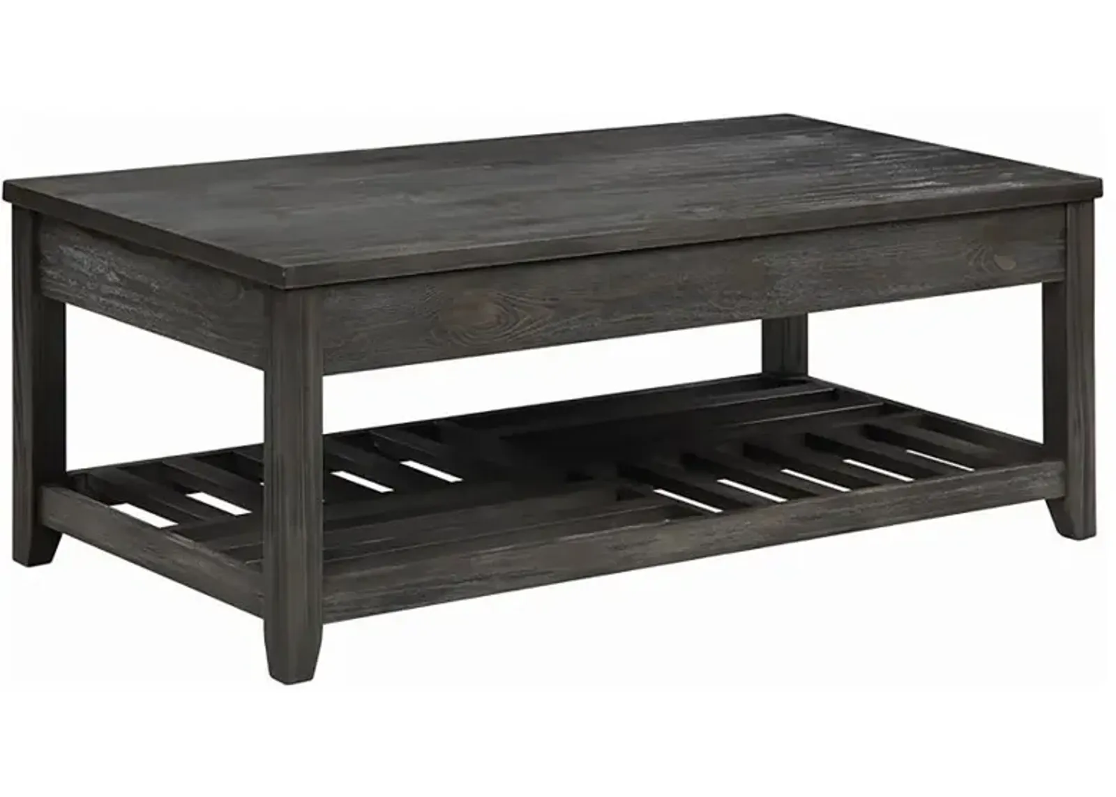 Cliffview Lift Top Coffee Table with Storage Cavities Grey