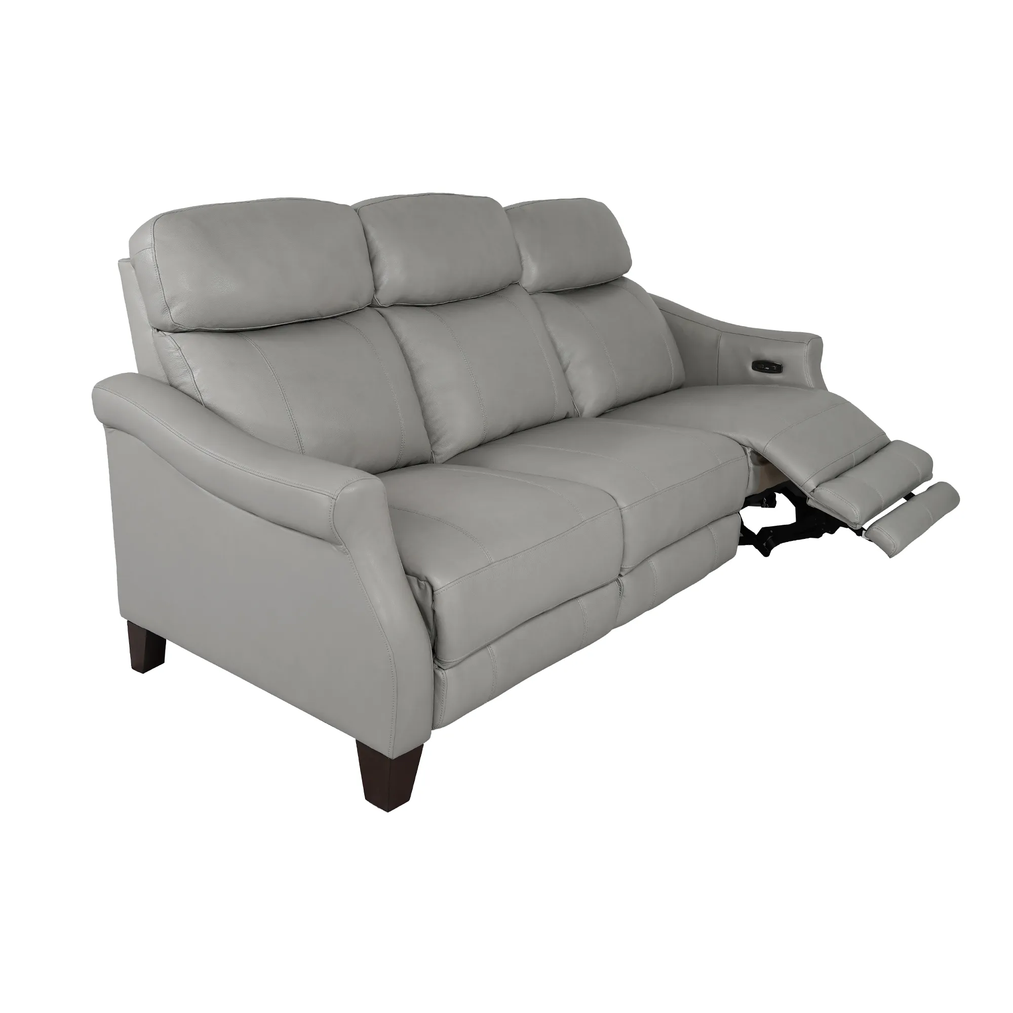 Felicity 84" Zero Gravity Power Reclining Sofa in Silver Leather