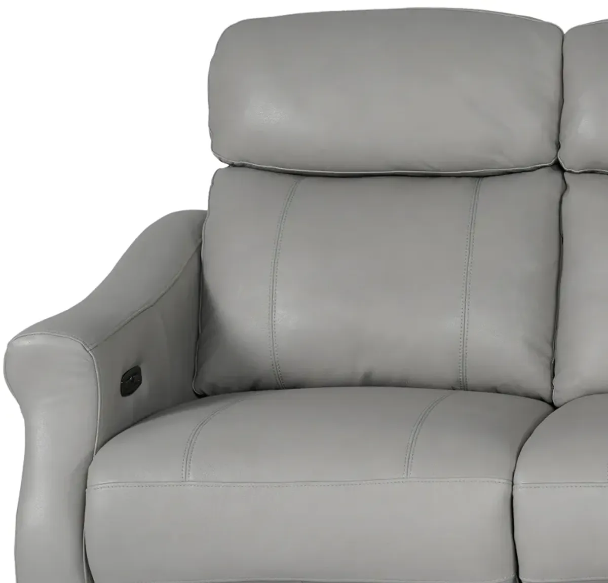 Felicity 84" Zero Gravity Power Reclining Sofa in Silver Leather