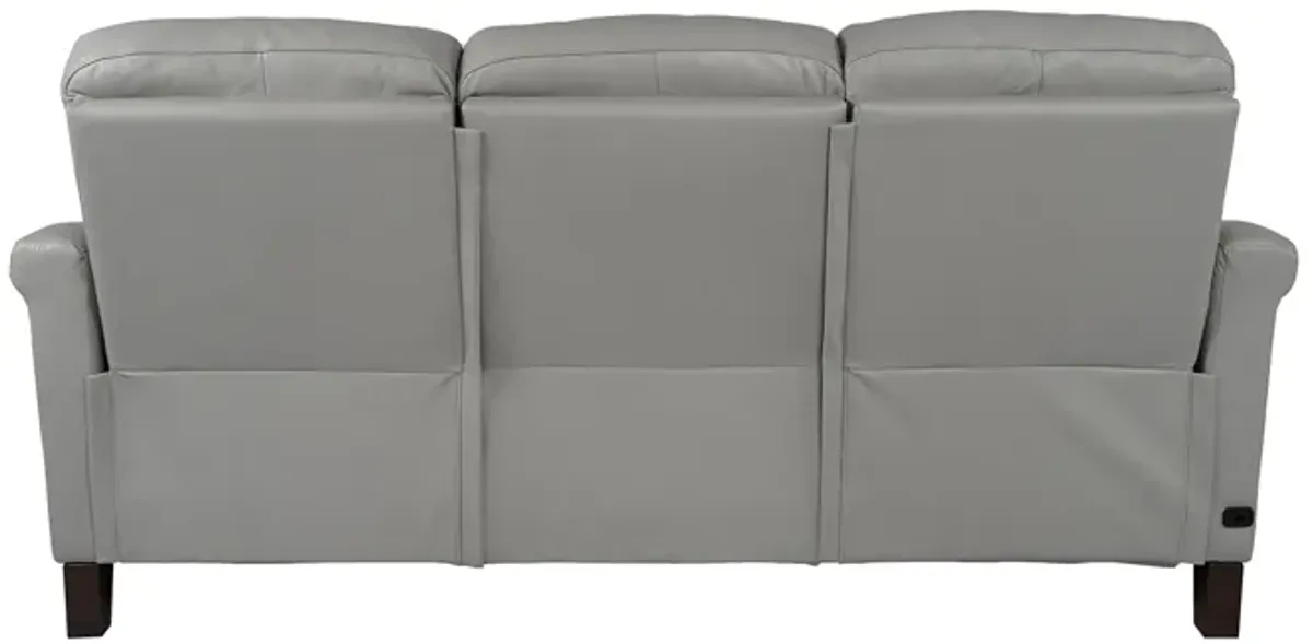 Felicity 84" Zero Gravity Power Reclining Sofa in Silver Leather