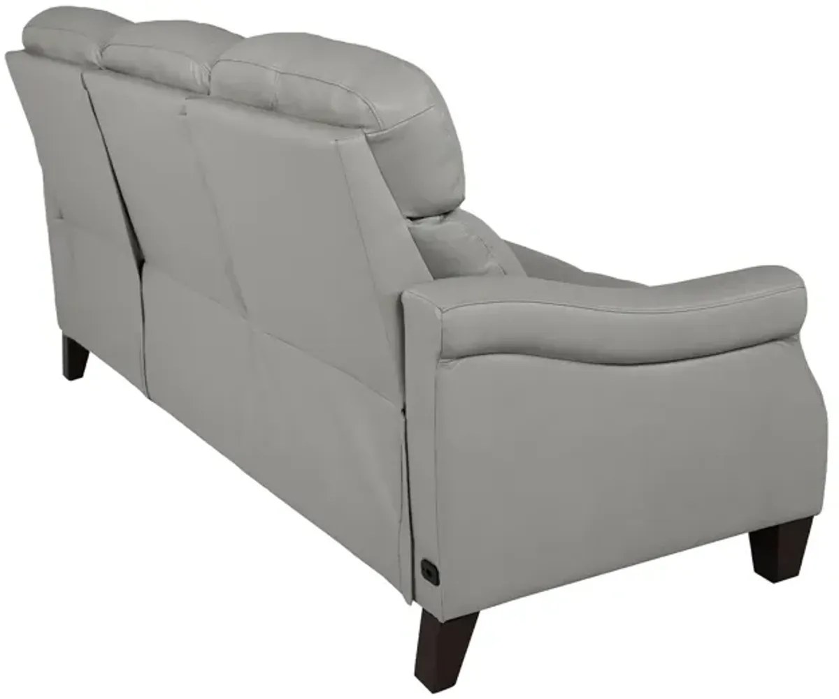 Felicity 84" Zero Gravity Power Reclining Sofa in Silver Leather