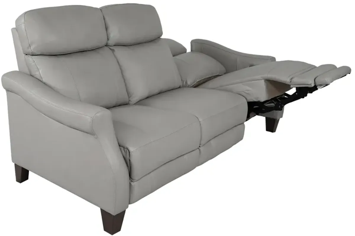 Felicity 84" Zero Gravity Power Reclining Sofa in Silver Leather