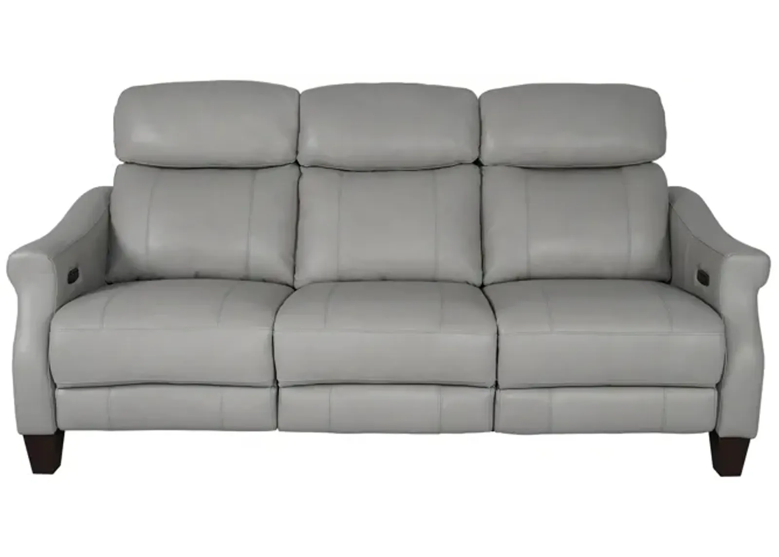 Felicity 84" Zero Gravity Power Reclining Sofa in Silver Leather