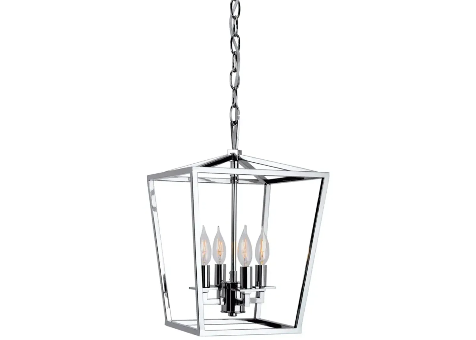 Cage Pendant Light - Polished Nickel