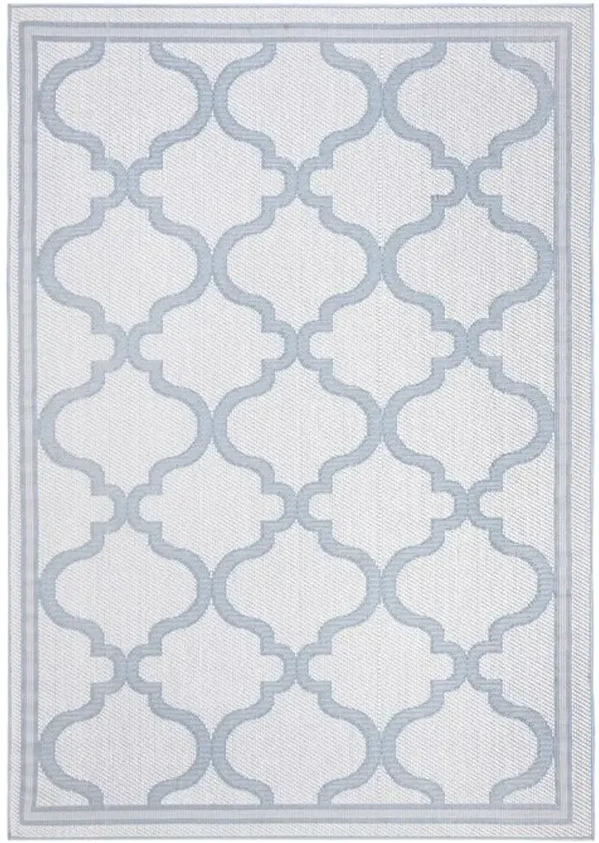 Safavieh BERMUDA 800 Collection BMU810D-8 Ivory / Light Blue 8' X 10'