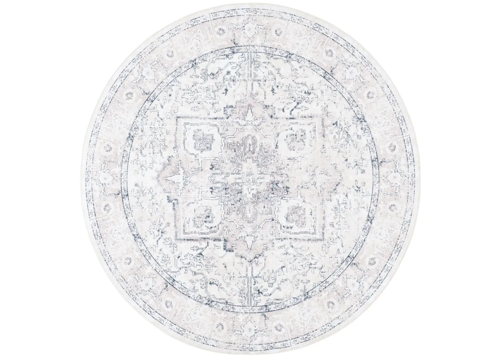 ORLANDO 774 BEIGE  6'-7' x 6'-7' Round Round Rug