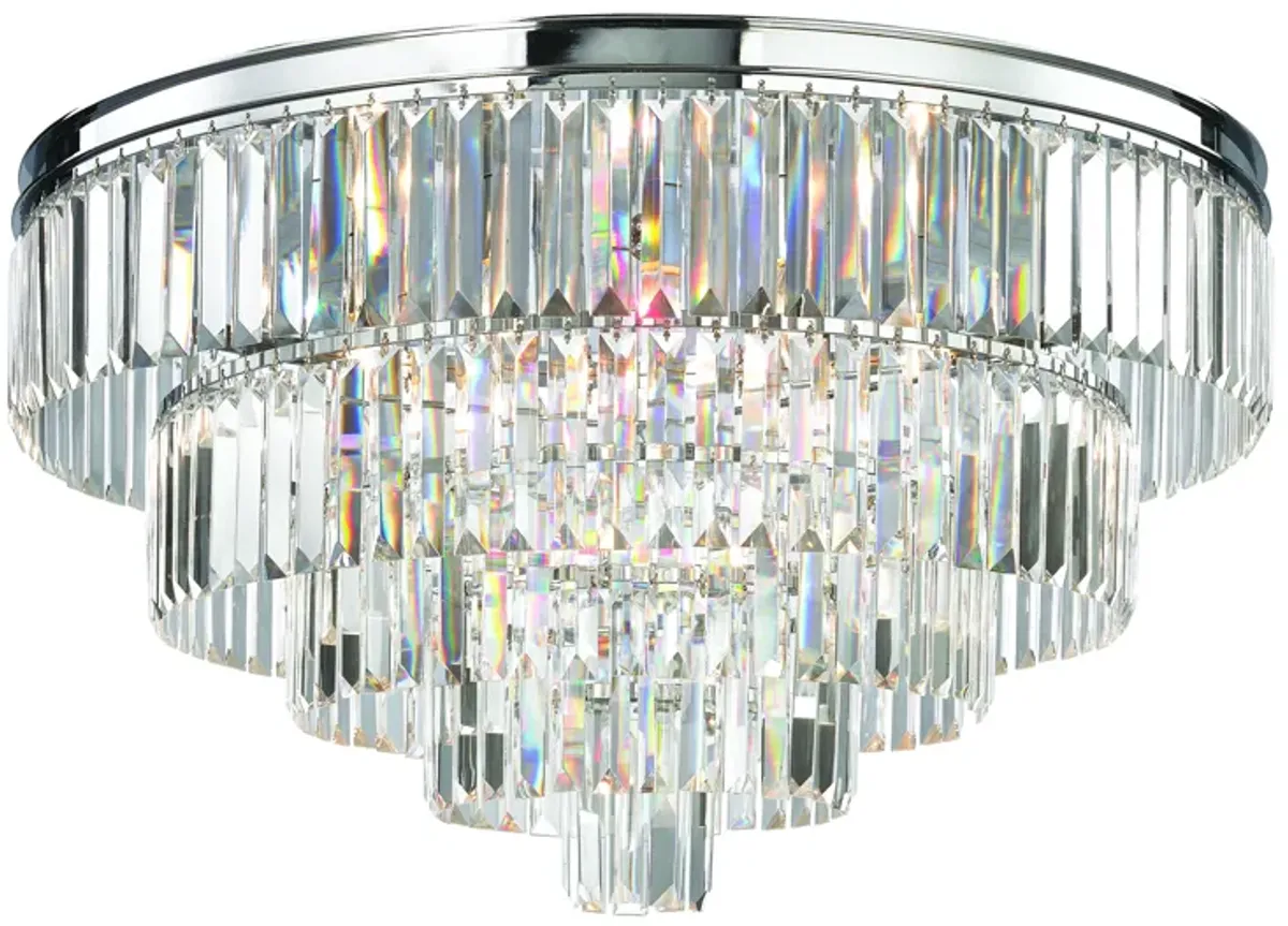 Palacial 31" Wide 6-Light Chandelier - Polished Chrome