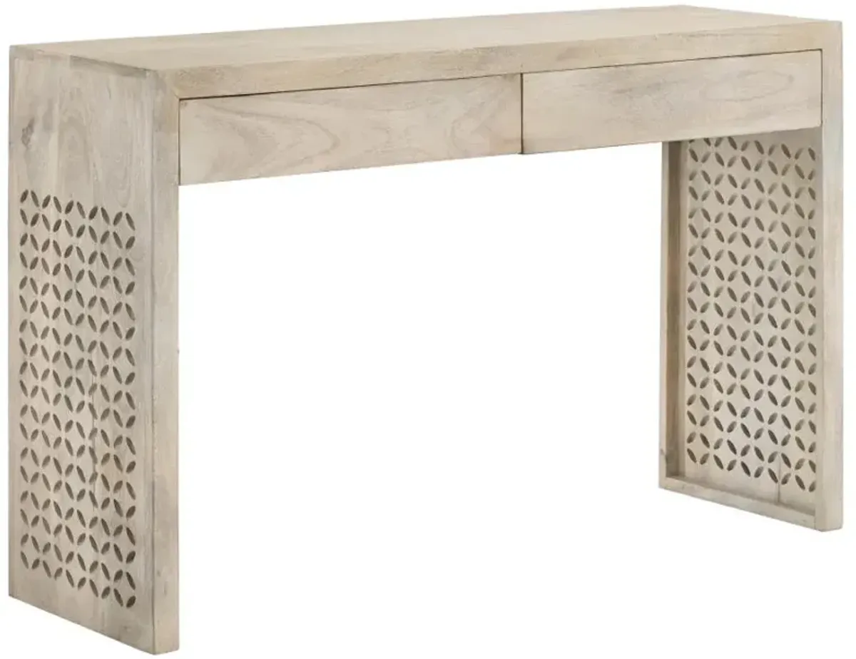 Rickman Rectangular 2-drawer Console Table White Washed