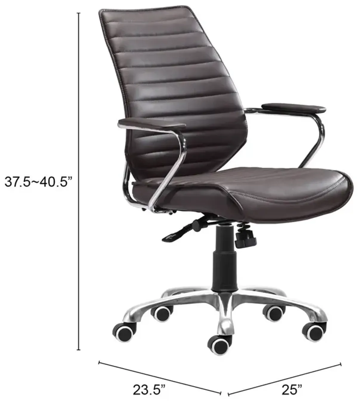 Enterprise Low Back Office Chair Espresso