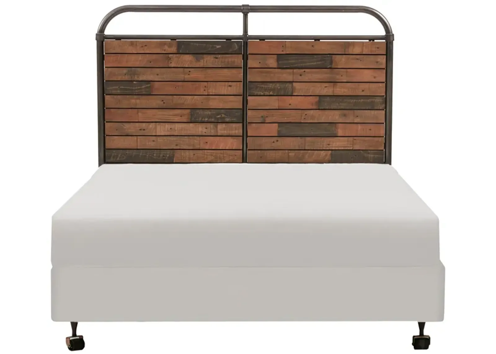 INK+IVY Renu Light Brown Multi/Gun Metal Queen Headboard