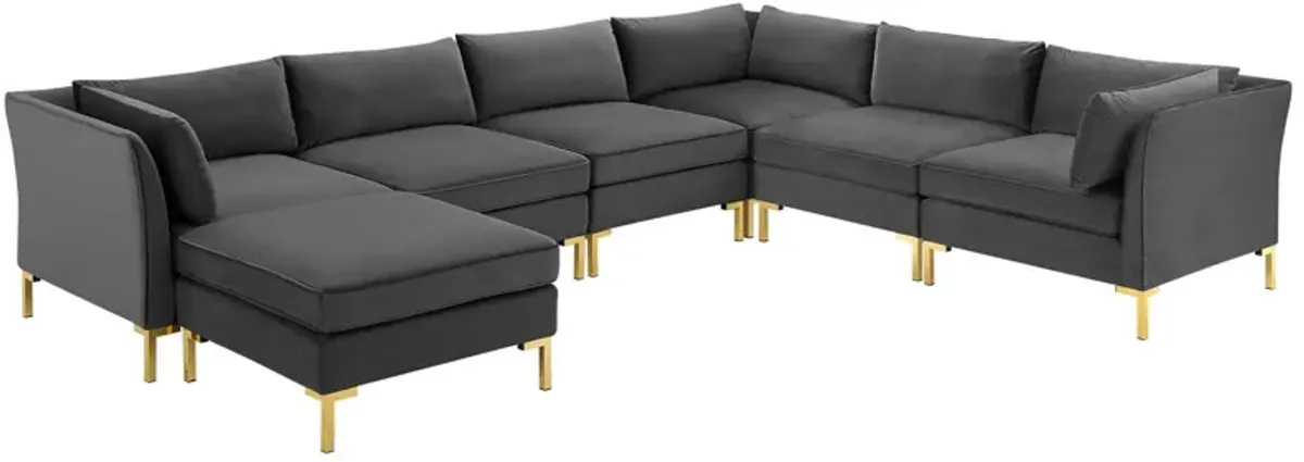 Ardent 7-Piece Performance Velvet Sectional Sofa