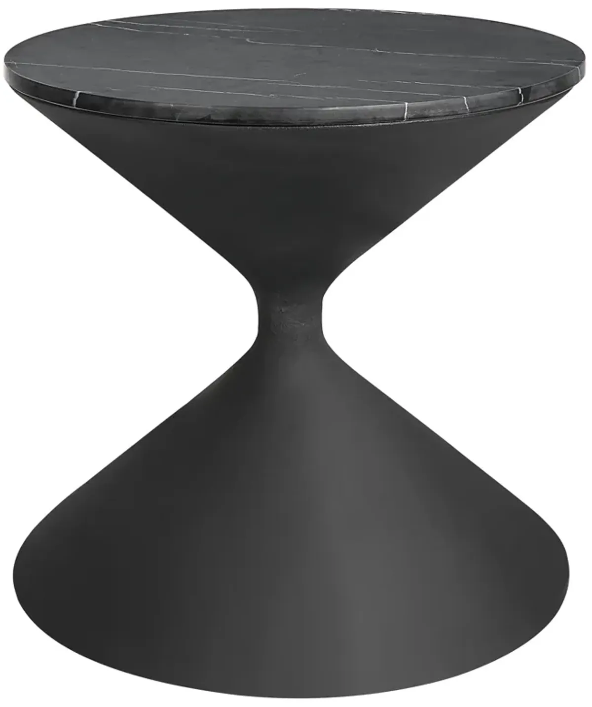 Time's Up Hourglass Shaped Side Table