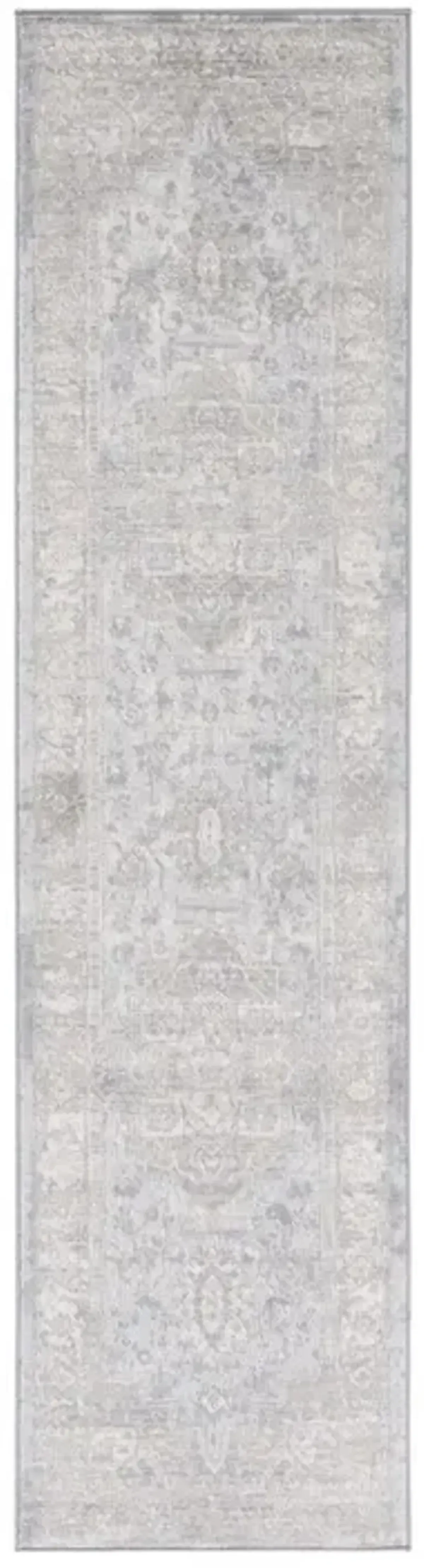 Brentwood 851 Grey / Beige 2' X 8' Runner Powerloomed Rug