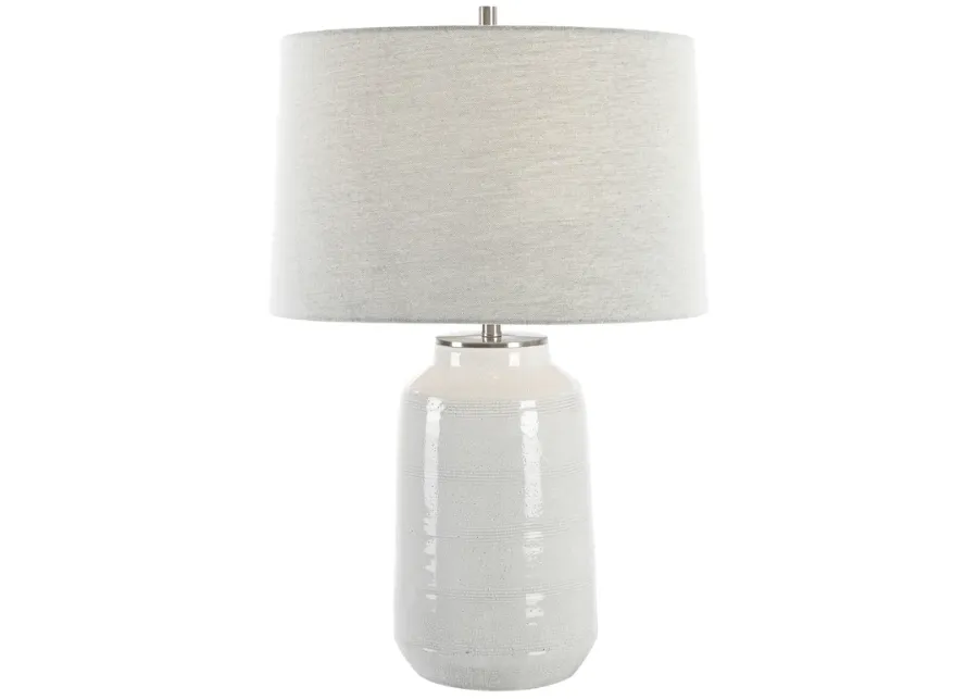 Odawa White Farmhouse Table Lamp