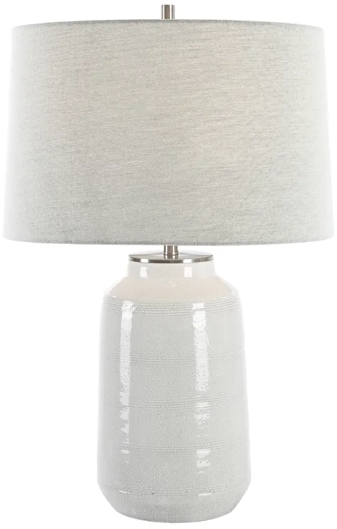 Odawa White Farmhouse Table Lamp