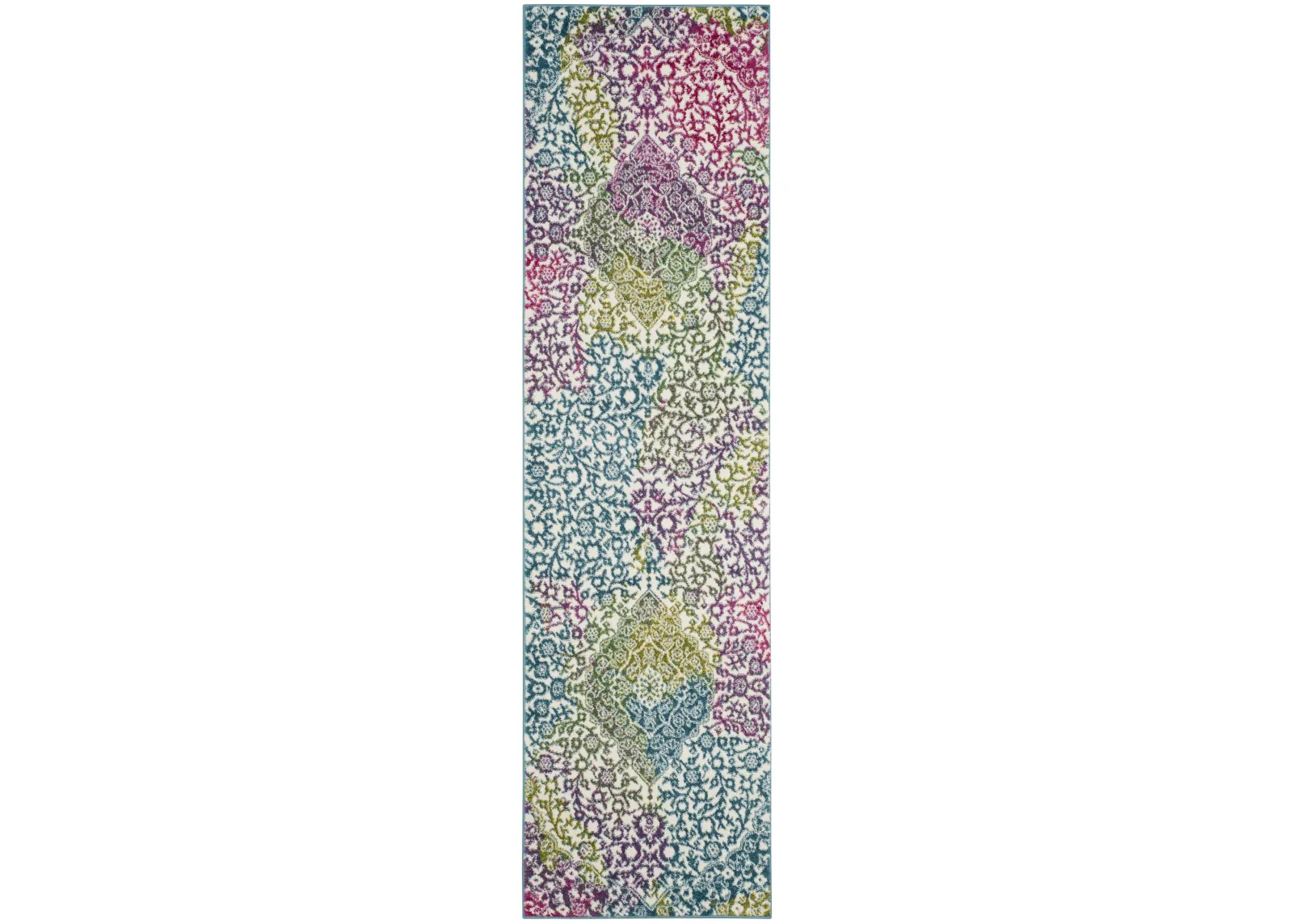 WATER COLOR 672 IVORY  2'-3' x 12' Runner Rug