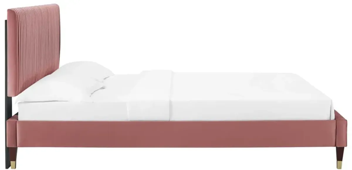 Peyton Performance Velvet Full Platform Bed