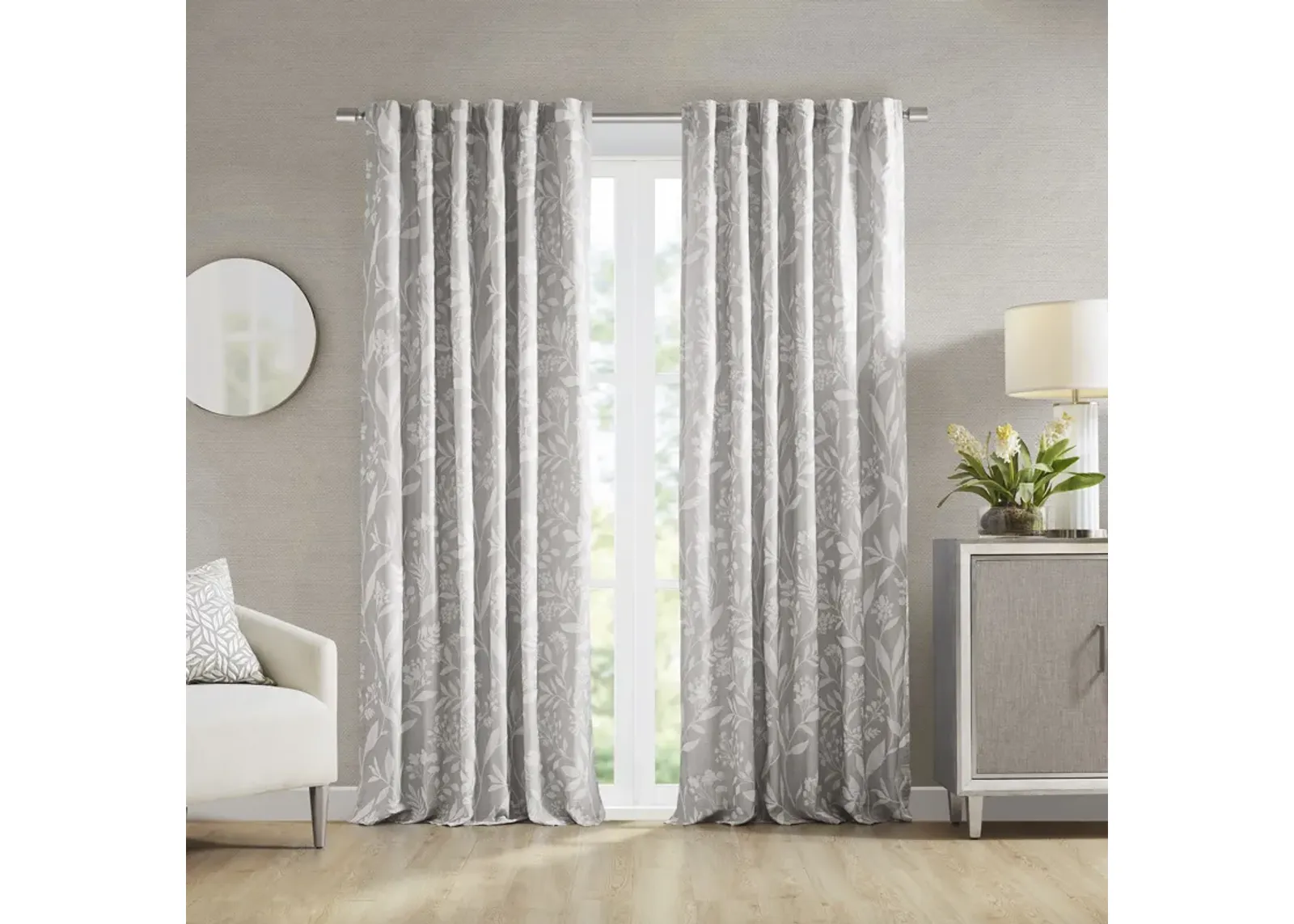 Croscill Home Winslow Linen Floral Curtain Panel (Single)