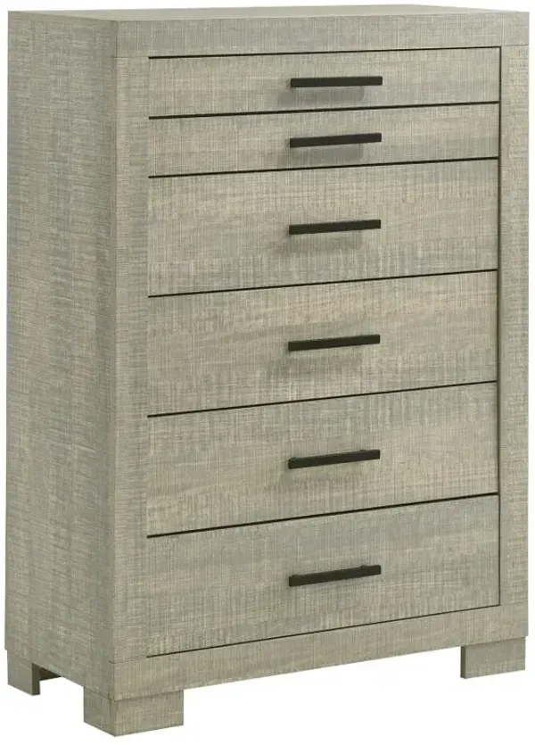 Channing 5-drawer Chest Rough Sawn Grey Oak