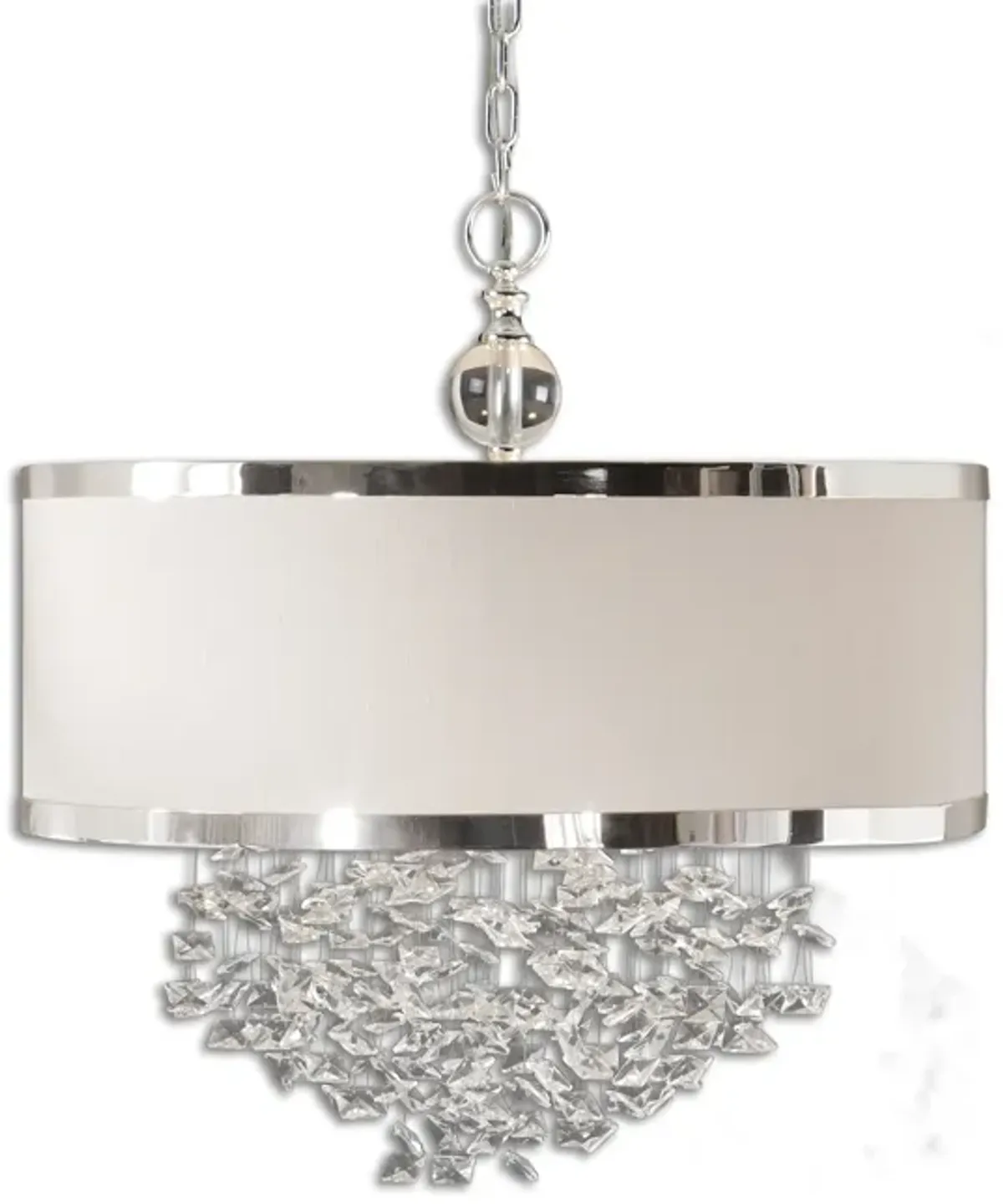 Fascination 3 Light Silken Drum Pendant