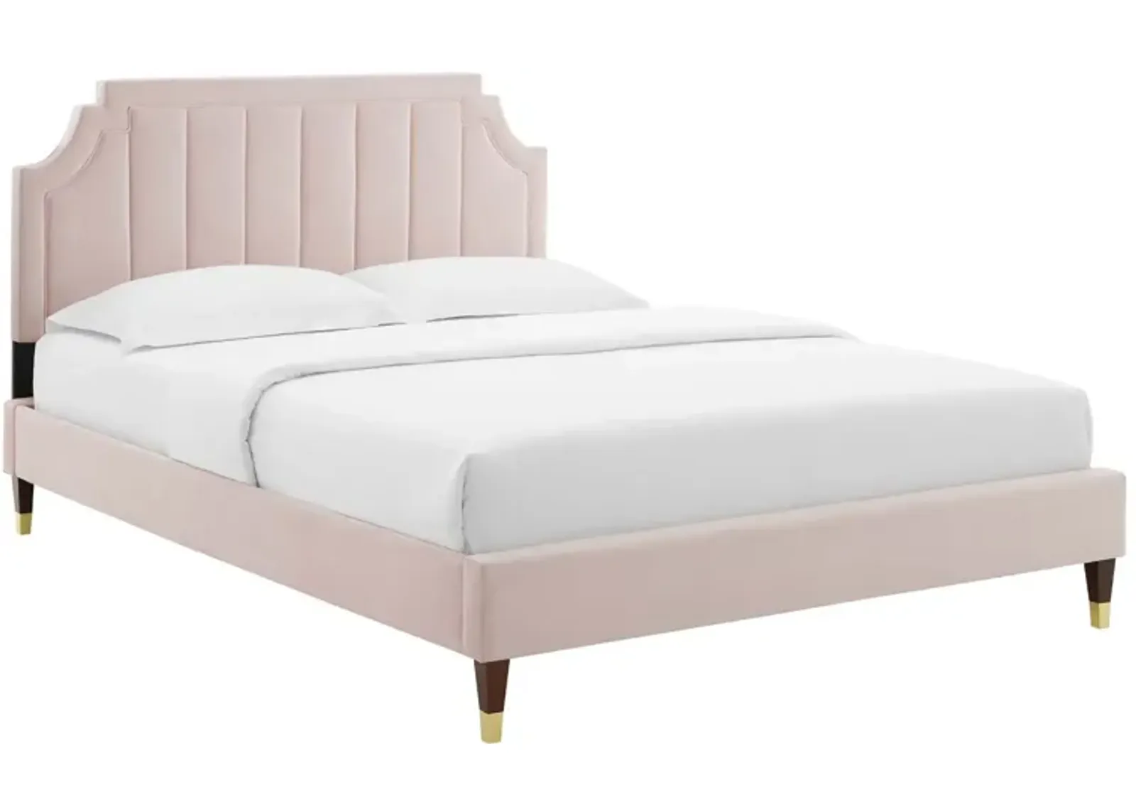 Sienna Performance Velvet Full Platform Bed