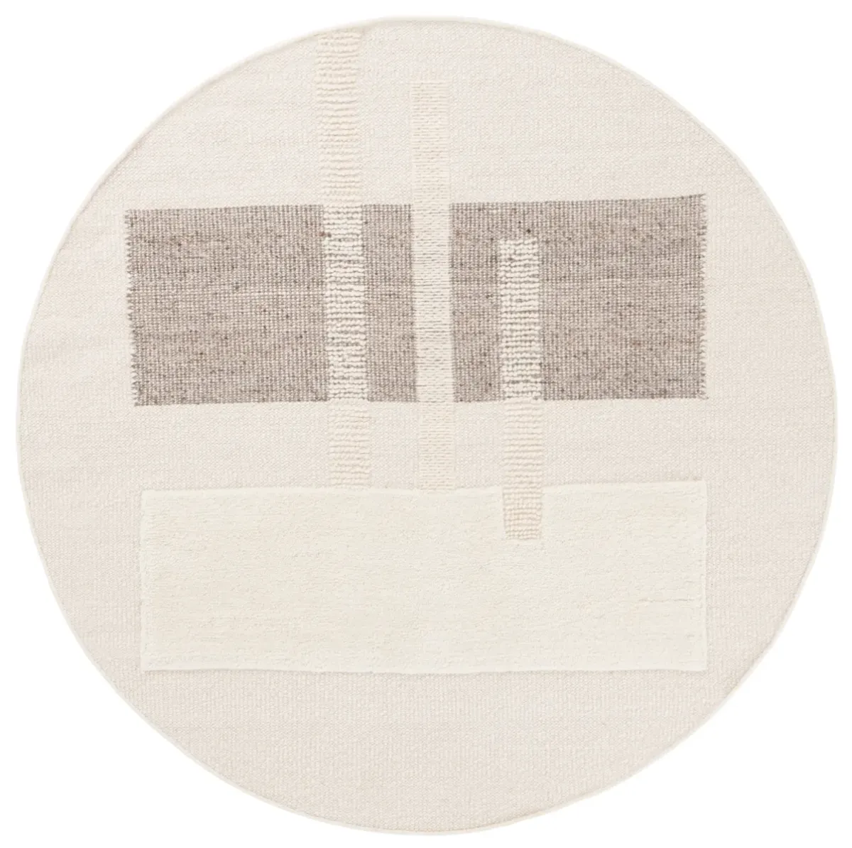 VERMONT 207 IVORY  6' x 6' Round Round Rug