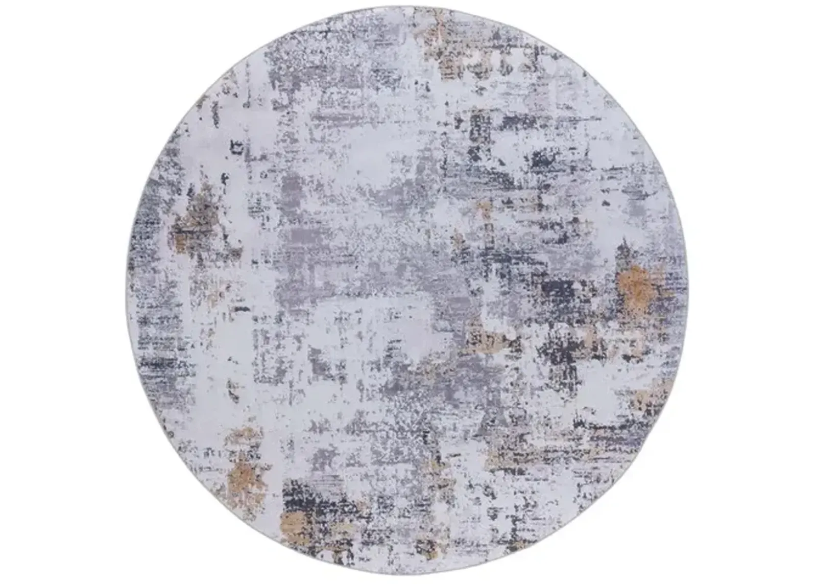 TACOMA 863 M/W S/R Grey  6' X 6' Round Round Rug