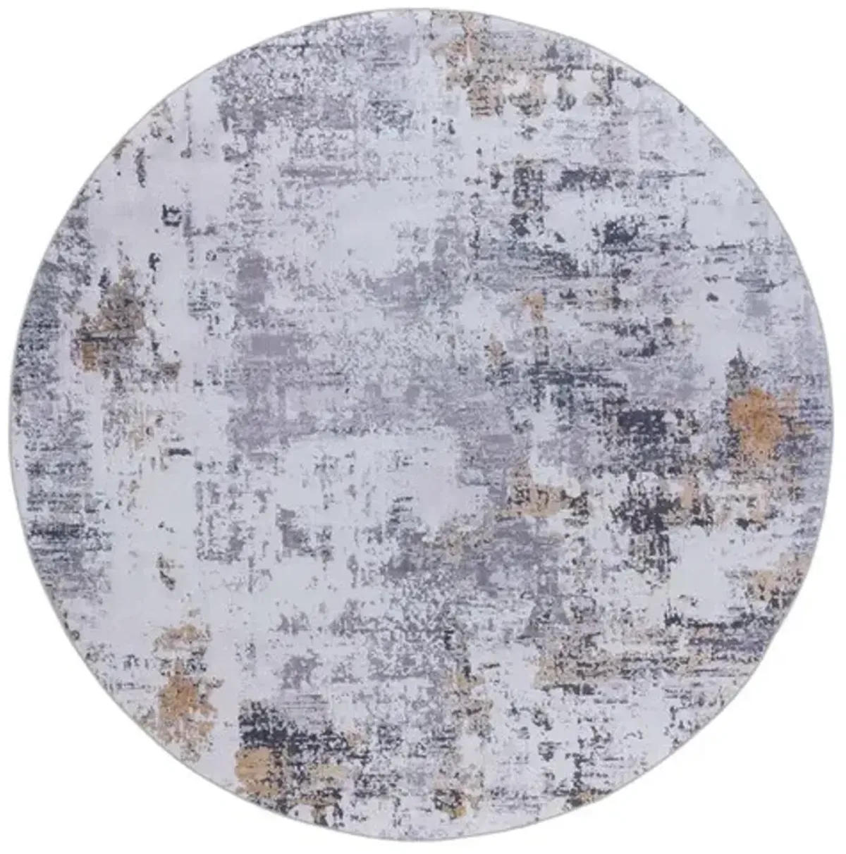 TACOMA 863 M/W S/R Grey  6' X 6' Round Round Rug