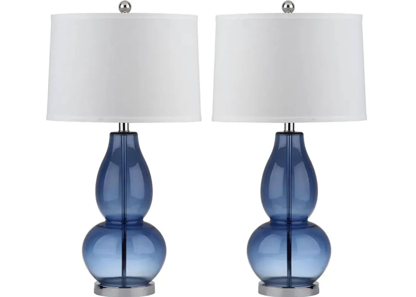 MERCURIO, 28 INCH, BLUE, TABLE LAMP SET OF 2 W/ USB PORT?