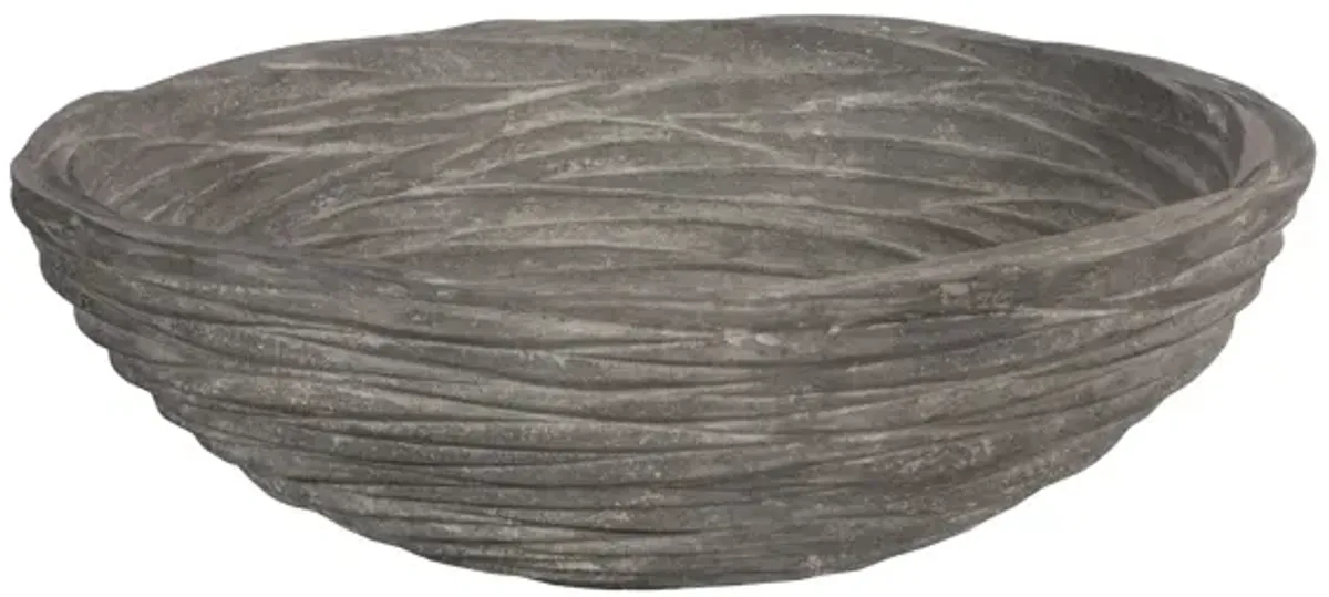 Waves Bowl, Large, Gray