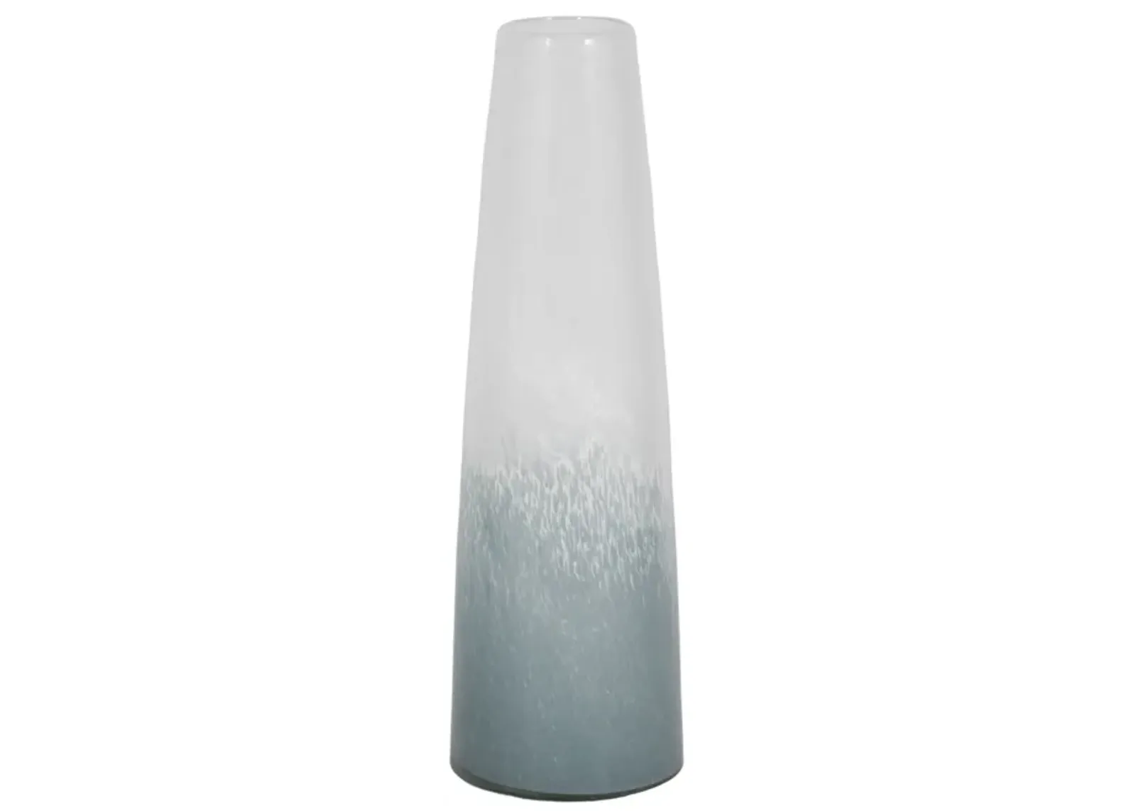 15" Light Blue Waters Vase, Blue/white