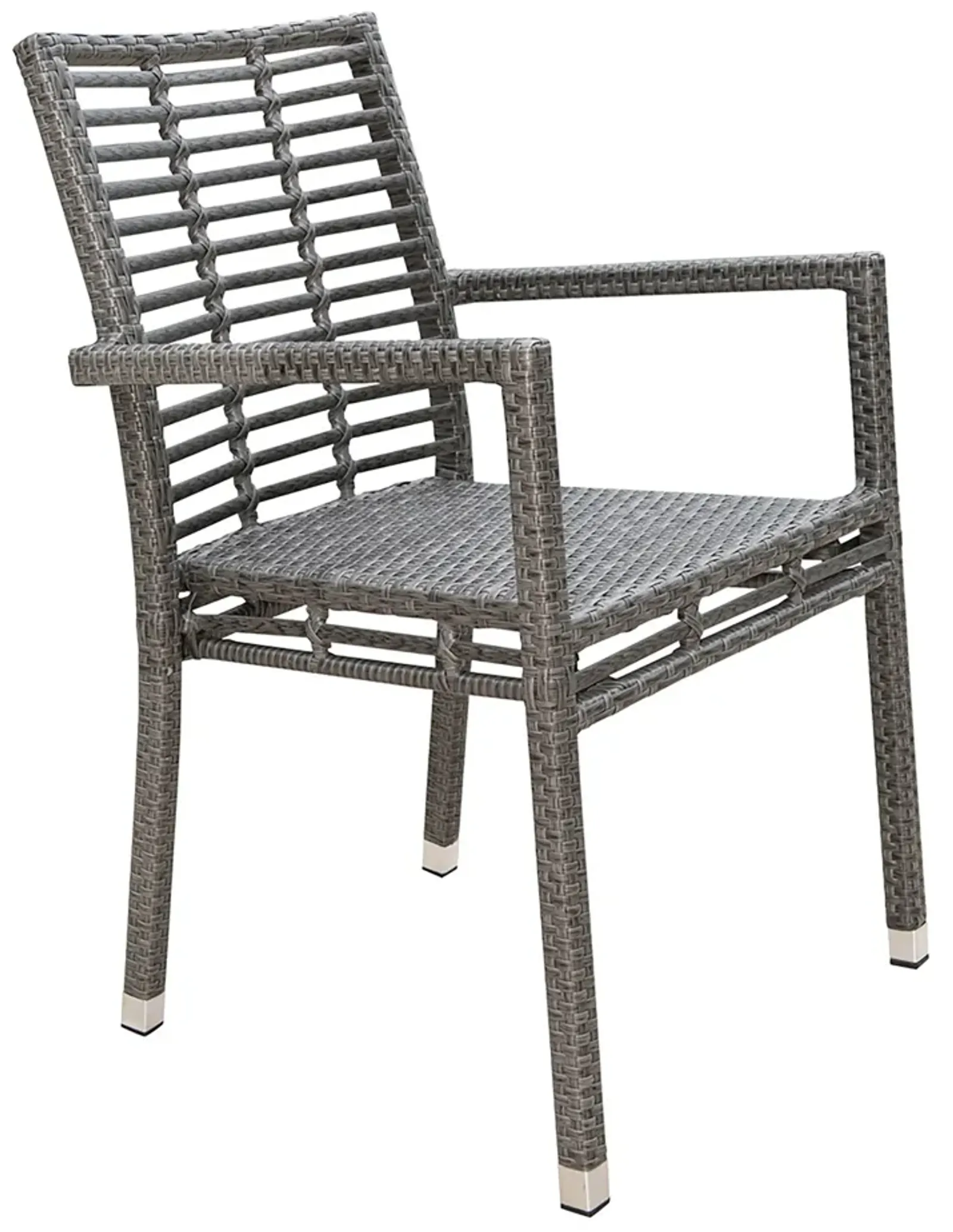 Panama Jack Graphite Stackable Arm Chair